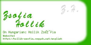 zsofia hollik business card